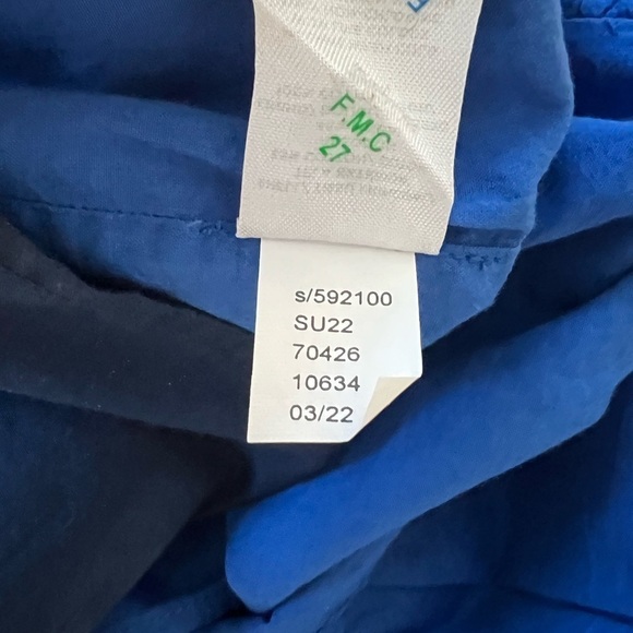 New LOFT Colorblock Peplum Cami Cornflower Blue - Picture 7 of 7